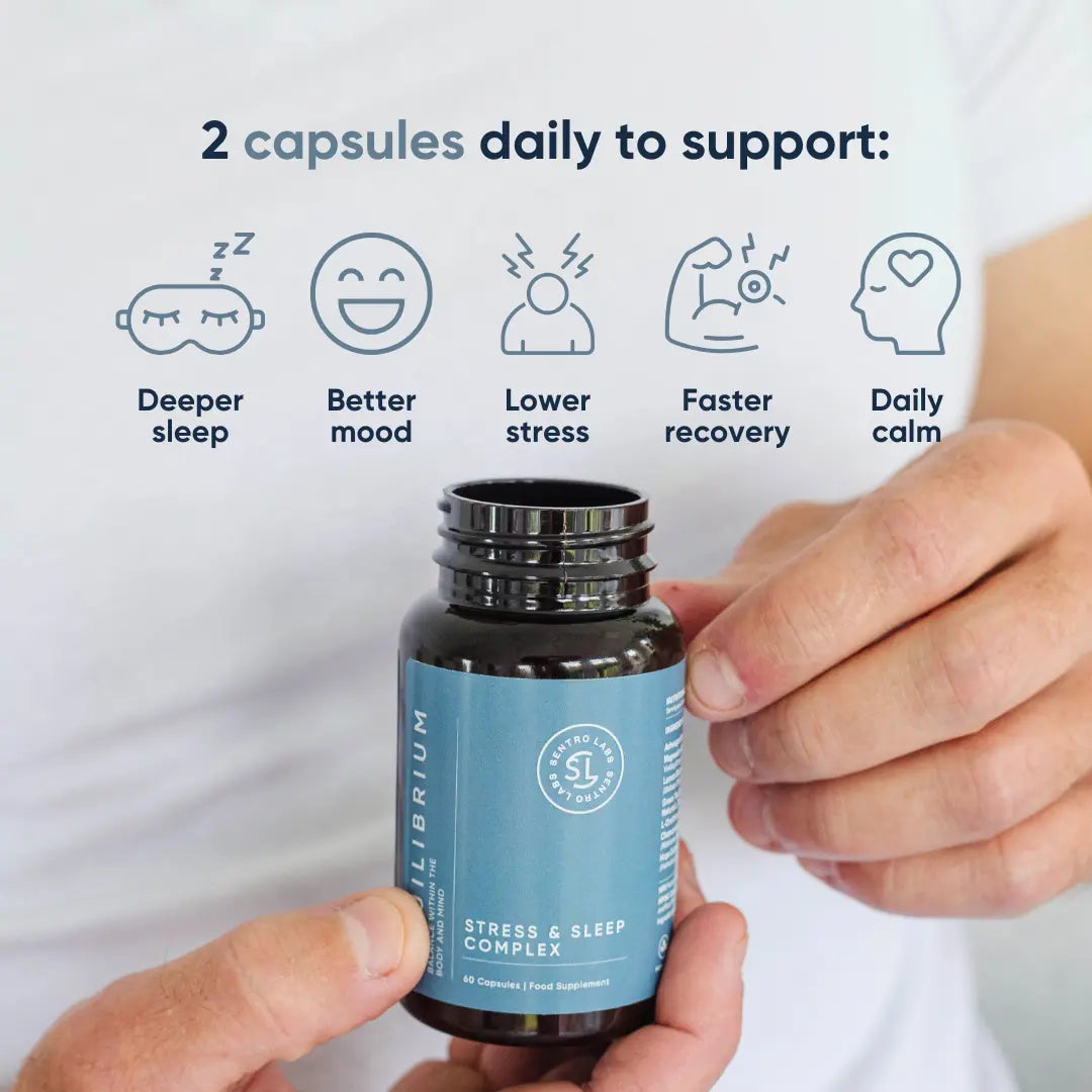 Sleep & Stress Support. Relaxation & Calm (60 Capsules) 1 SentroLabs