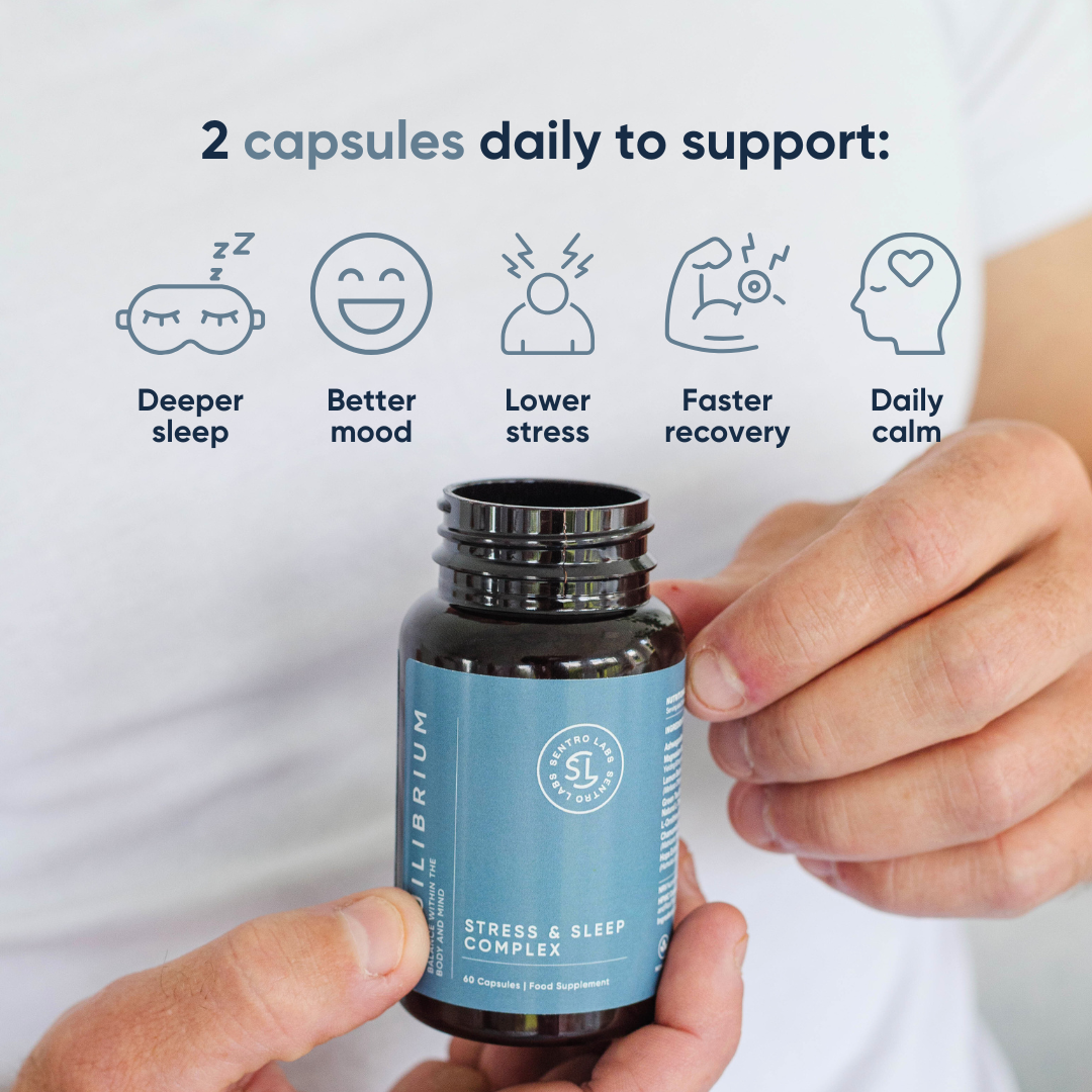 Sleep & Stress Support. Relaxation & Calm (60 Capsules) 1 SentroLabs