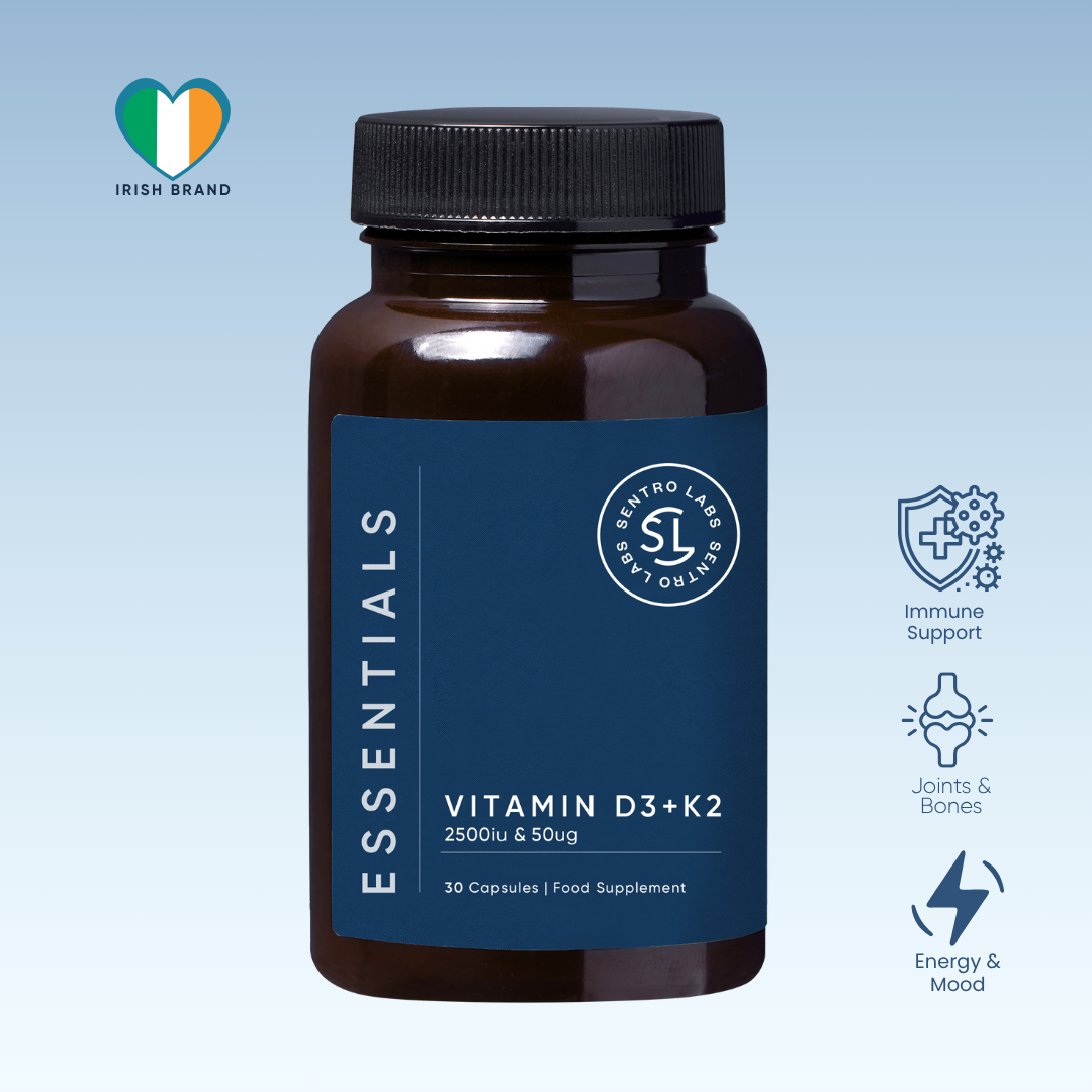 VITAMIN D3 + K2 for Immunity, Joints, Mood and Energy (30 Capsules)