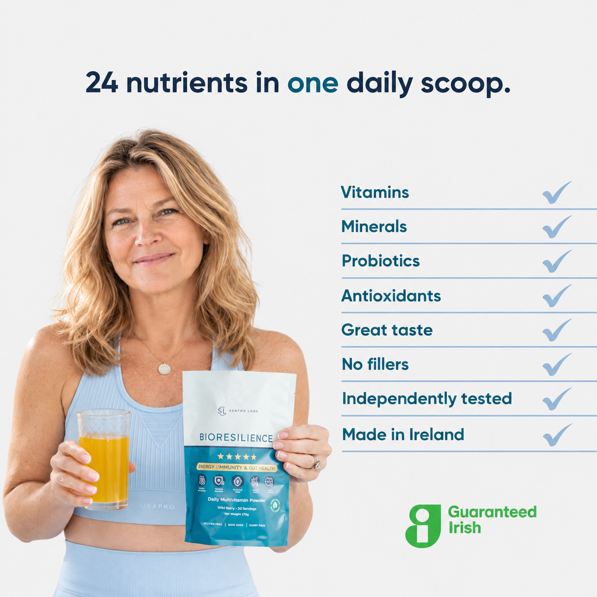 Bioresilience, Daily Multivitamin Powder SentroLabs