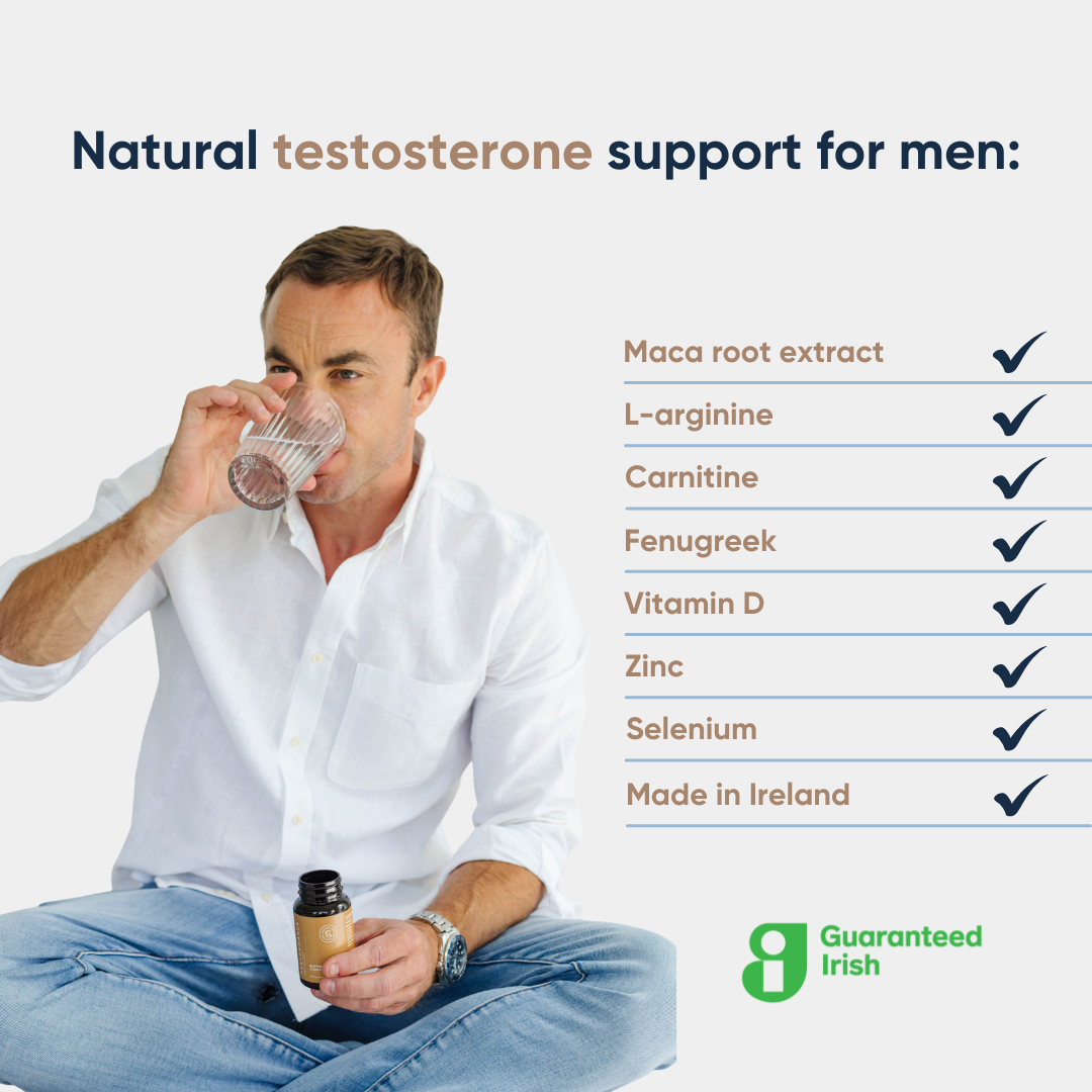 Natural Testosterone Booster with Maca Root (60 Capsules)