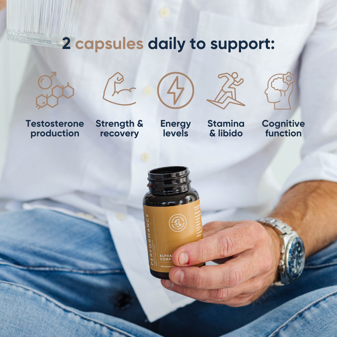 Natural Testosterone Booster with Maca Root (60 Capsules)