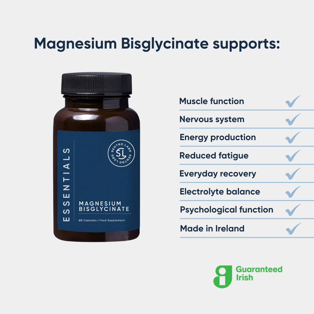 MAGNESIUM BISGLYCINATE - High Strength. Easily Absorbed (60 Capsules)