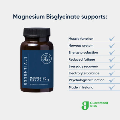 MAGNESIUM BISGLYCINATE - High Strength. Easily Absorbed (60 Capsules) SentroLabs