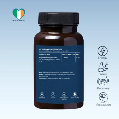 MAGNESIUM BISGLYCINATE - High Strength. Easily Absorbed (60 Capsules) SentroLabs