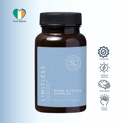 LIMITLESS Brain Health with Lion's Mane and Citicoline (60 Capsules) SentroLabs