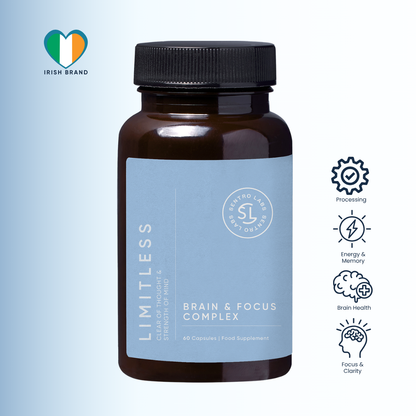 LIMITLESS Brain Health with Lion's Mane and Citicoline (60 Capsules)