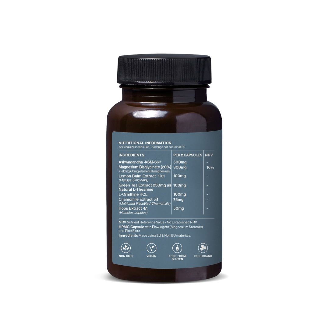 Sleep & Stress Support with Ashwagandha KSM-66® (60 Capsules)